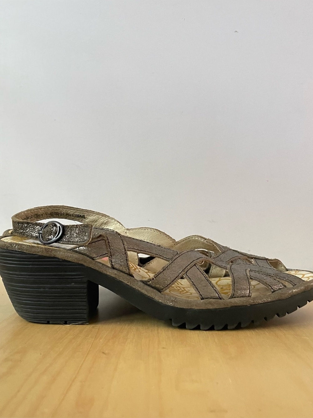 Fly London Strappy Metallic Sandals | US 9